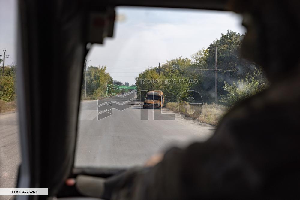 Ukraine War Civilians Evacuation - Kostyantynivka