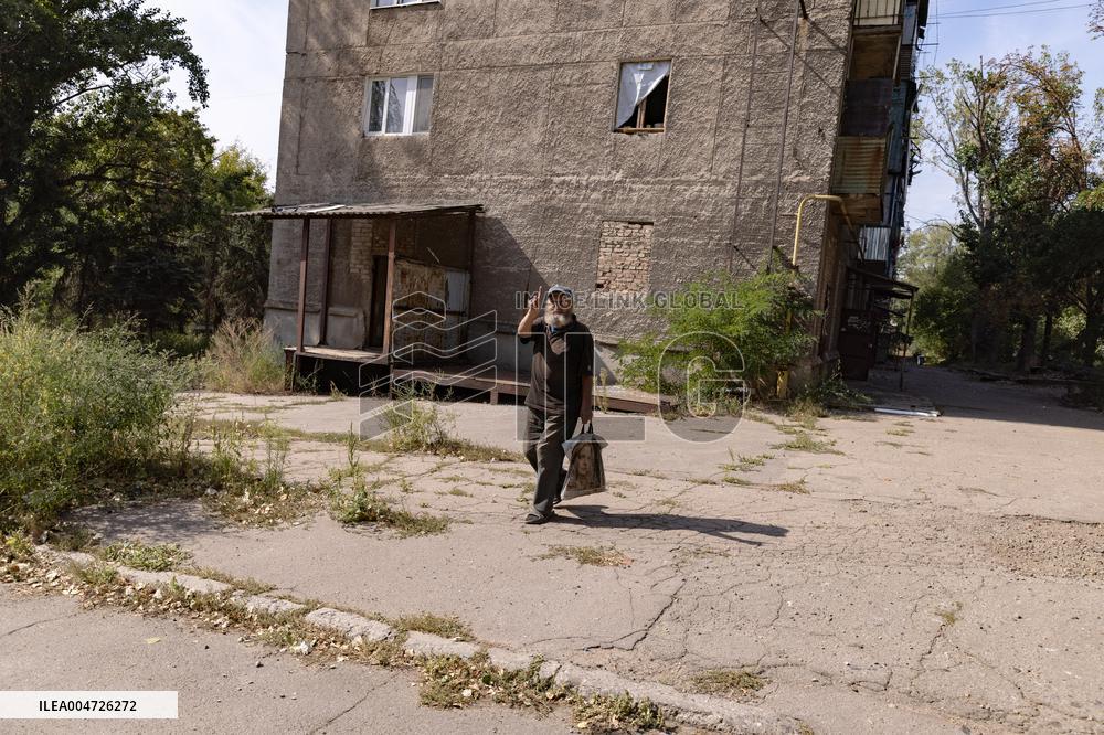 Ukraine War Civilians Evacuation - Kostyantynivka