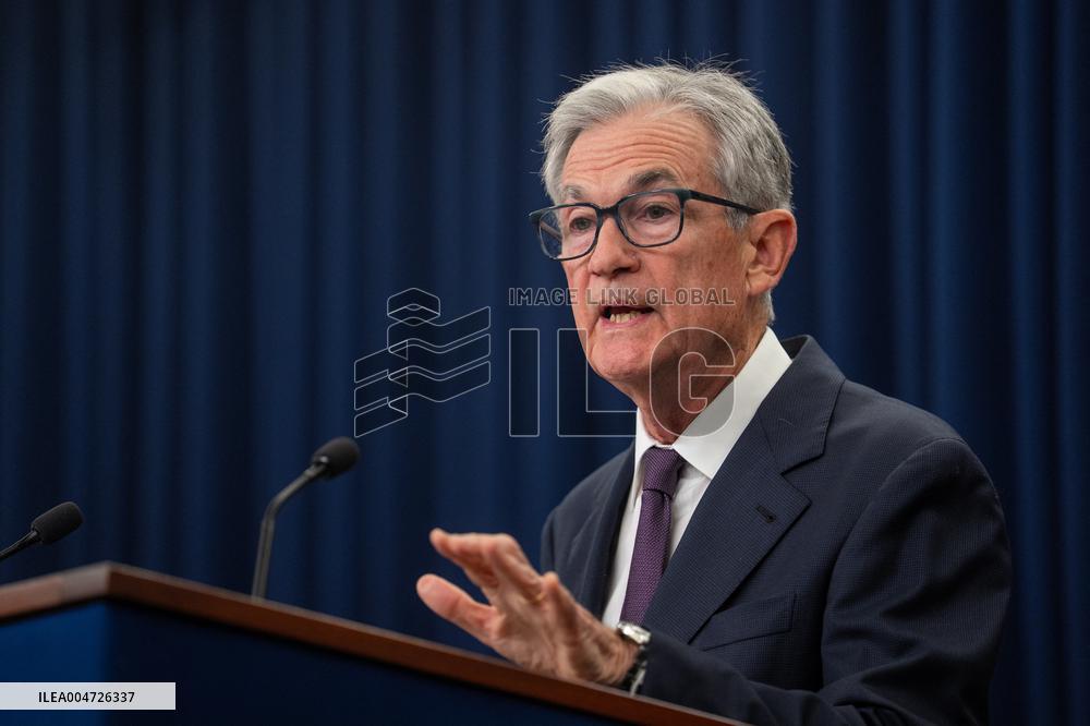 Chairman Of The Federal Reserve Jerome Powell Announces Interest Rate Cut