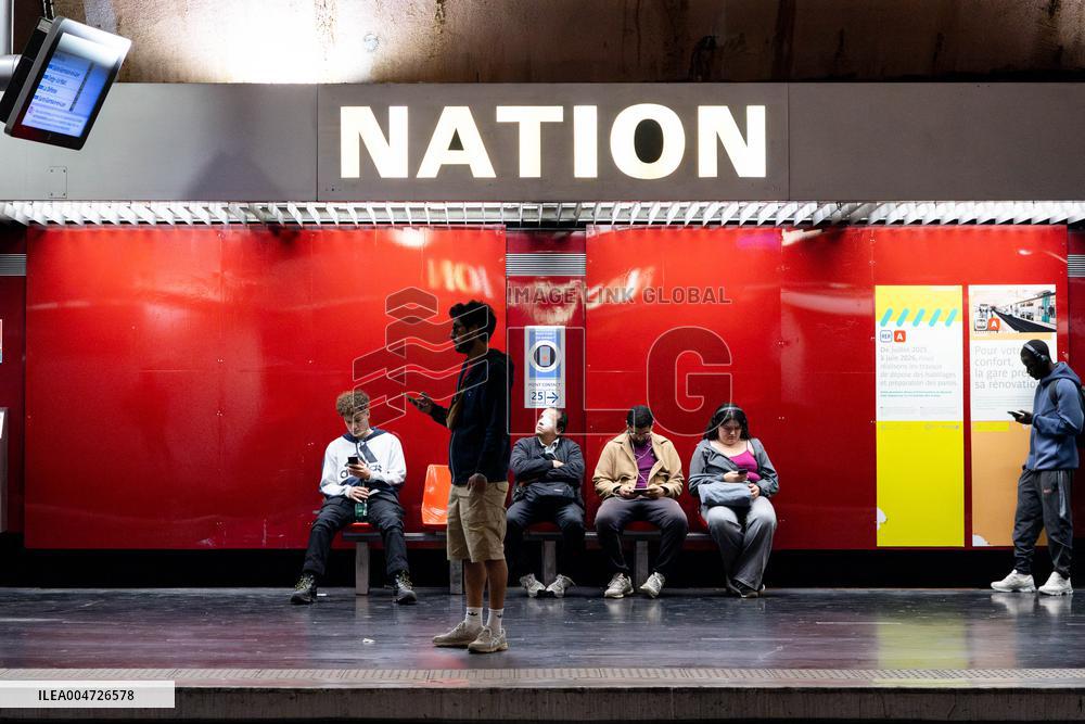 Illustration RER A Nation - Paris AJ