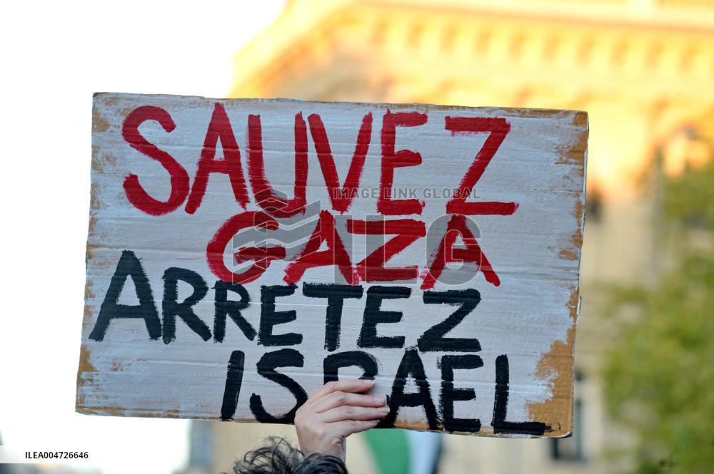 Protest Following IDF Offensive In Gaza - Paris