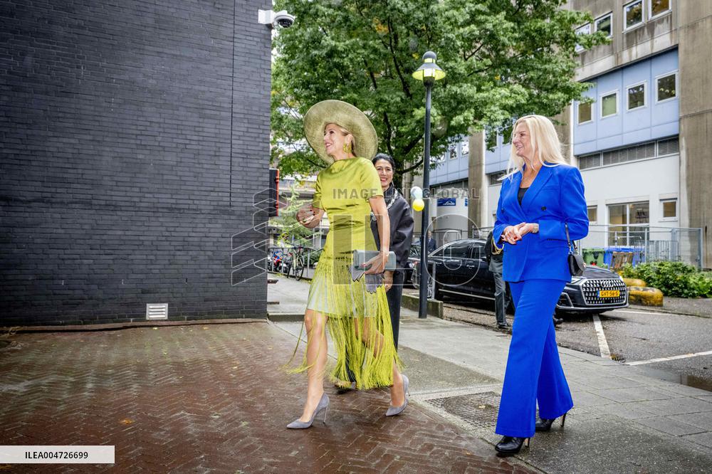 Queen Maxima Visits Netherlands Brain Bank - Amsterdam