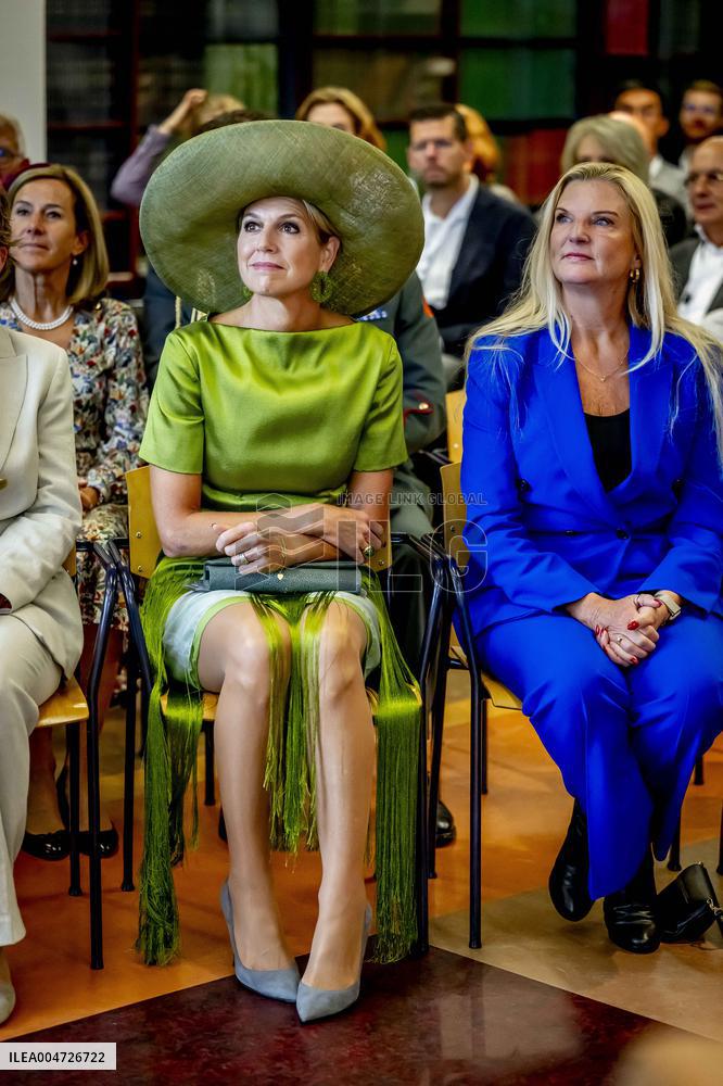 Queen Maxima Visits Netherlands Brain Bank - Amsterdam