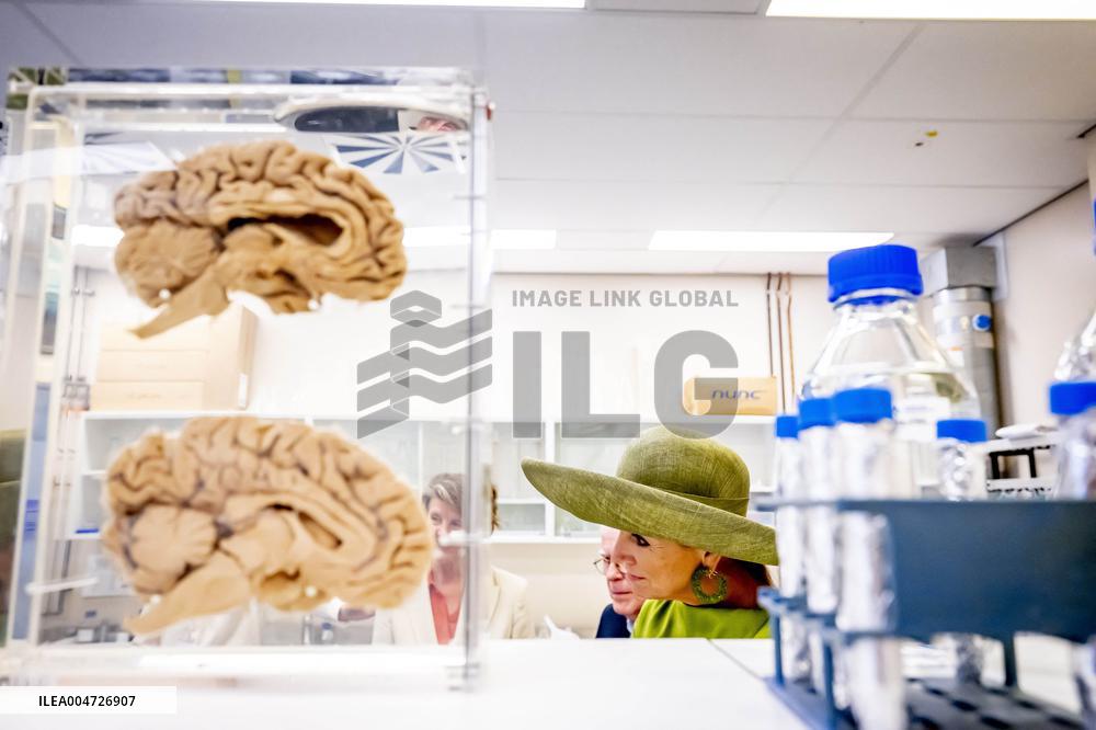 Queen Maxima Visits Netherlands Brain Bank - Amsterdam