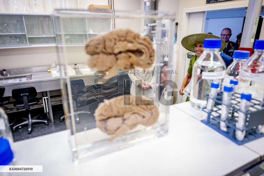 Queen Maxima Visits Netherlands Brain Bank - Amsterdam