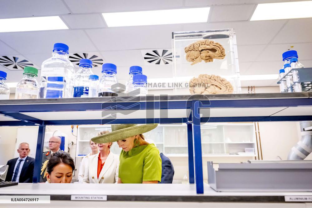 Queen Maxima Visits Netherlands Brain Bank - Amsterdam