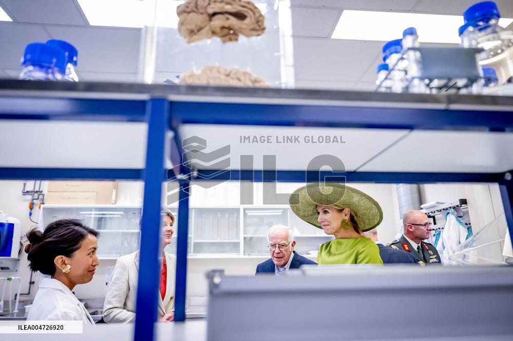Queen Maxima Visits Netherlands Brain Bank - Amsterdam