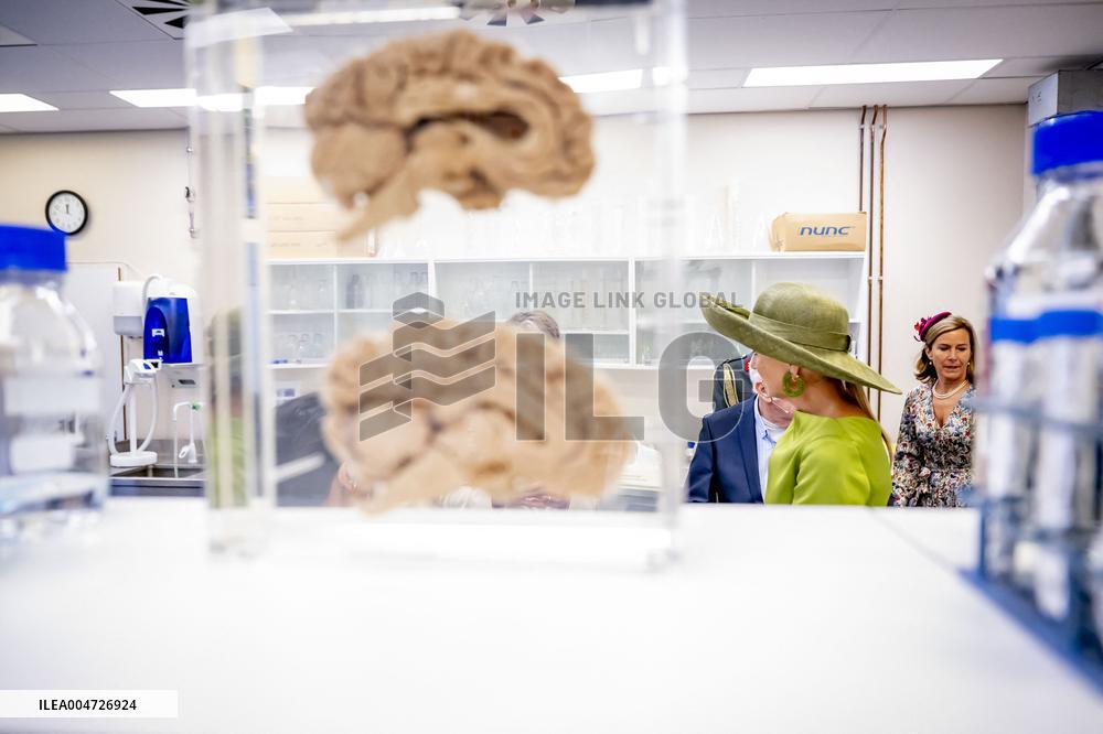 Queen Maxima Visits Netherlands Brain Bank - Amsterdam