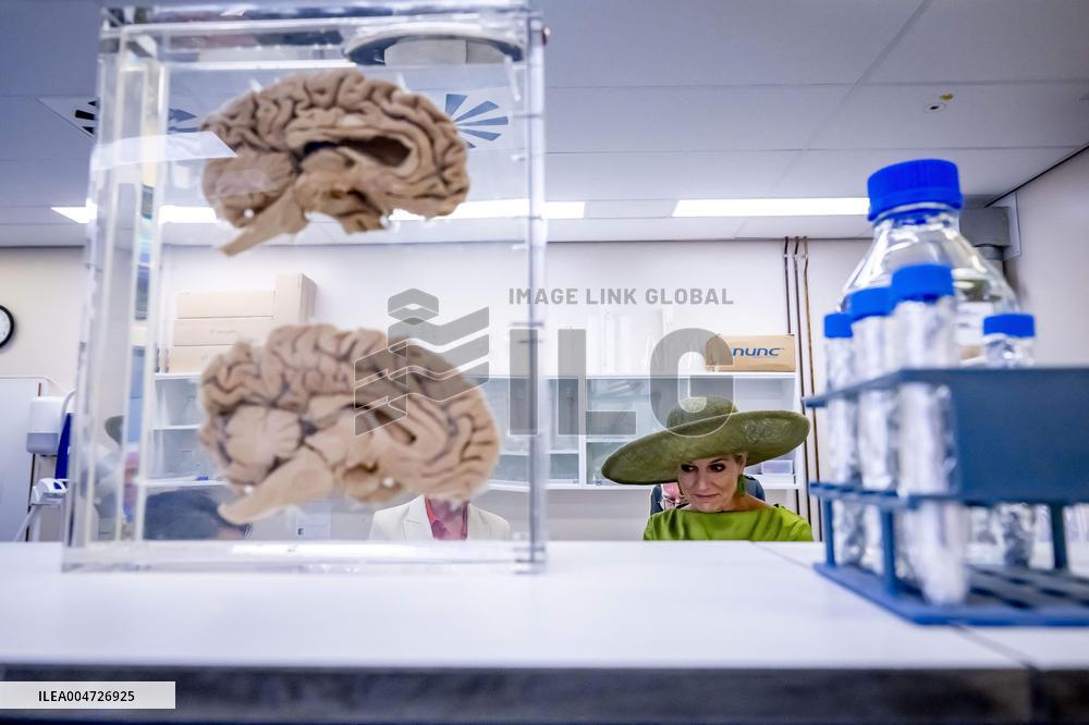 Queen Maxima Visits Netherlands Brain Bank - Amsterdam
