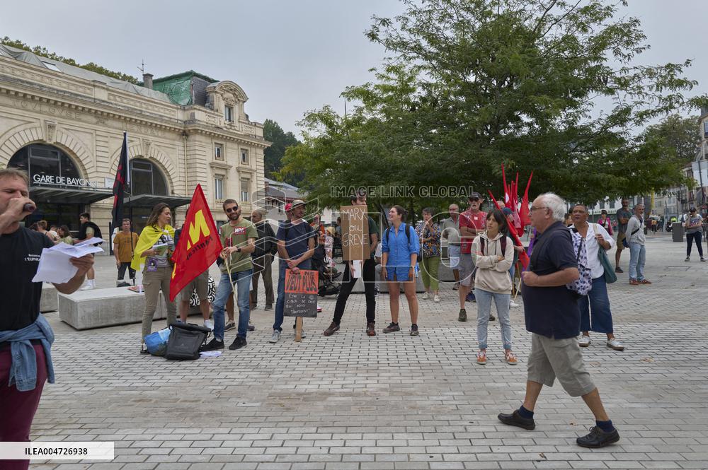 Demonstration Against France's National Budget - Bayonne