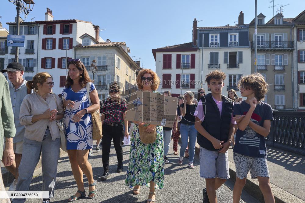 Demonstration Against France's National Budget - Bayonne