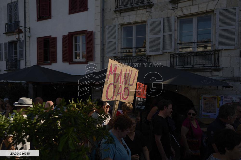 Demonstration Against France's National Budget - Bayonne