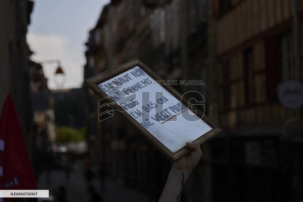 Demonstration Against France's National Budget - Bayonne