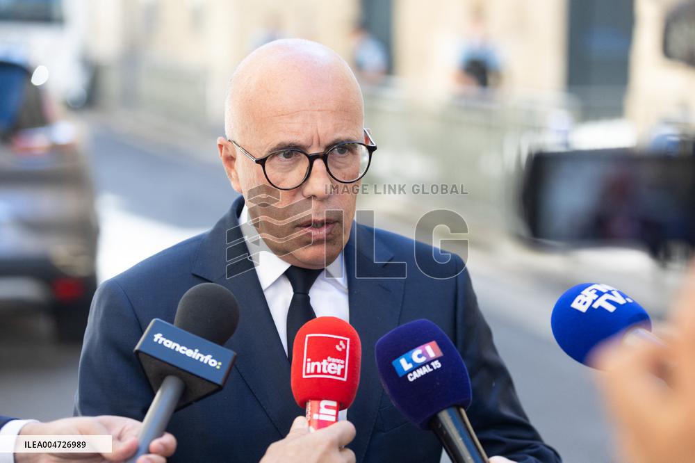 PM Lecornu Meets With Eric Ciotti - Paris