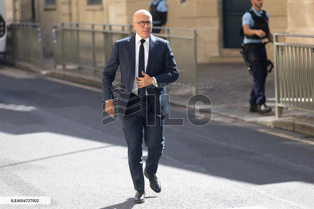 PM Lecornu Meets With Eric Ciotti - Paris