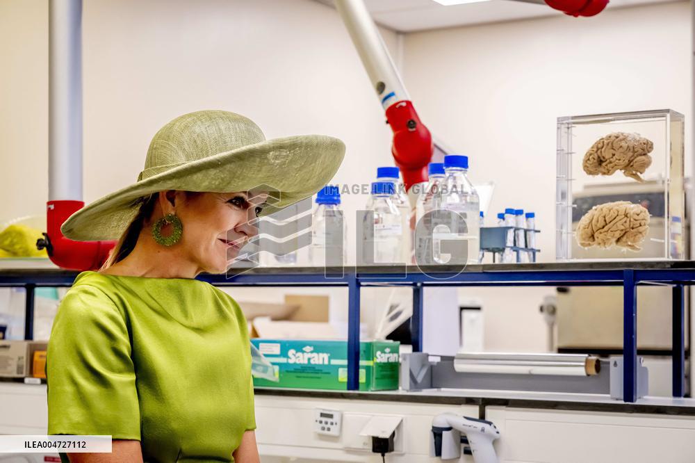 Queen Maxima Visits Netherlands Brain Bank - Amsterdam