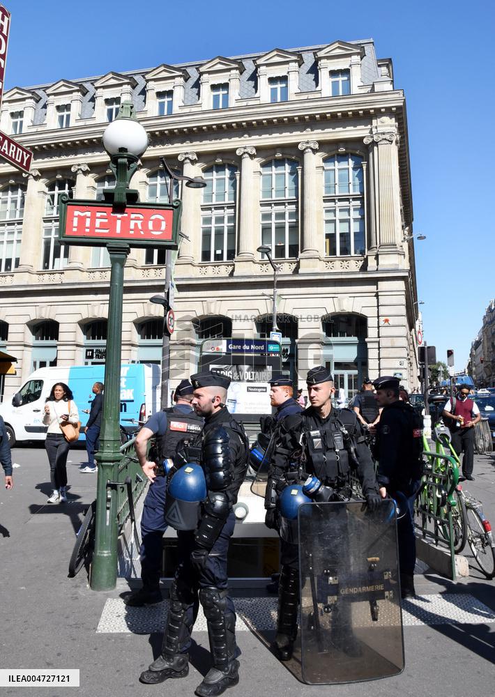 Transport Strike At Gare Du Nord Railway Station - Paris