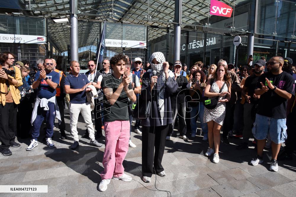 Transport Strike At Gare Du Nord Railway Station - Paris