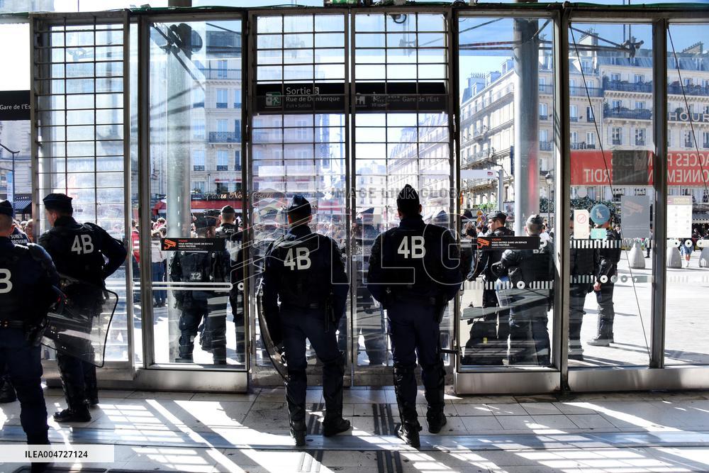 Transport Strike At Gare Du Nord Railway Station - Paris