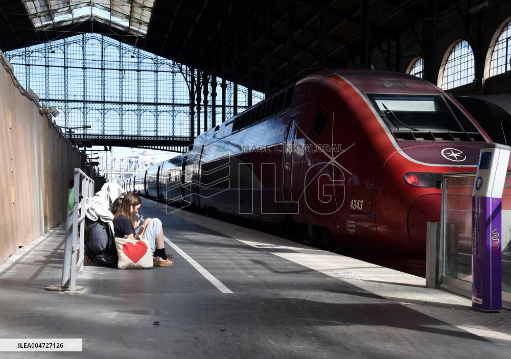 Transport Strike At Gare Du Nord Railway Station - Paris