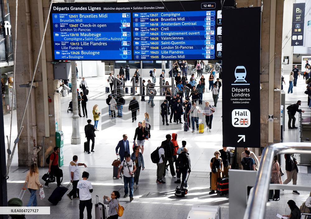 Transport Strike At Gare Du Nord Railway Station - Paris