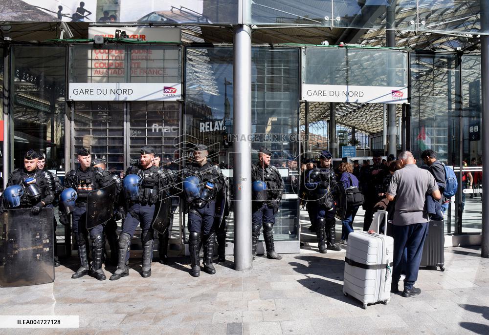 Transport Strike At Gare Du Nord Railway Station - Paris