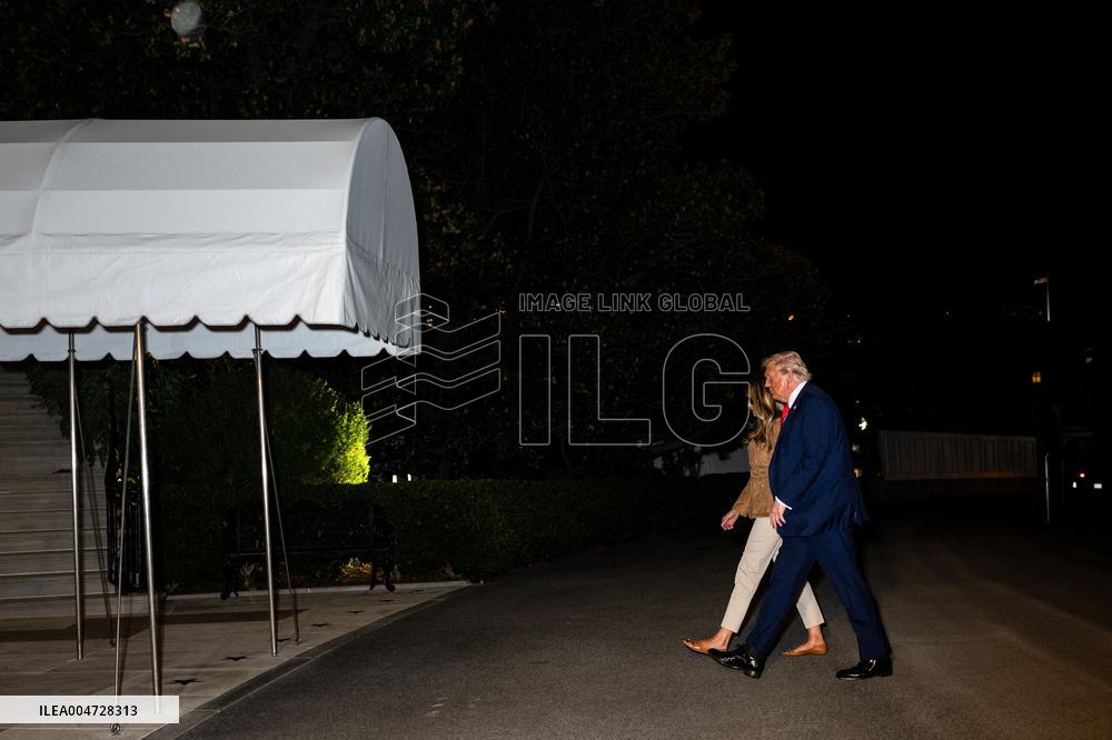 President Trump Returns to the White Hosue