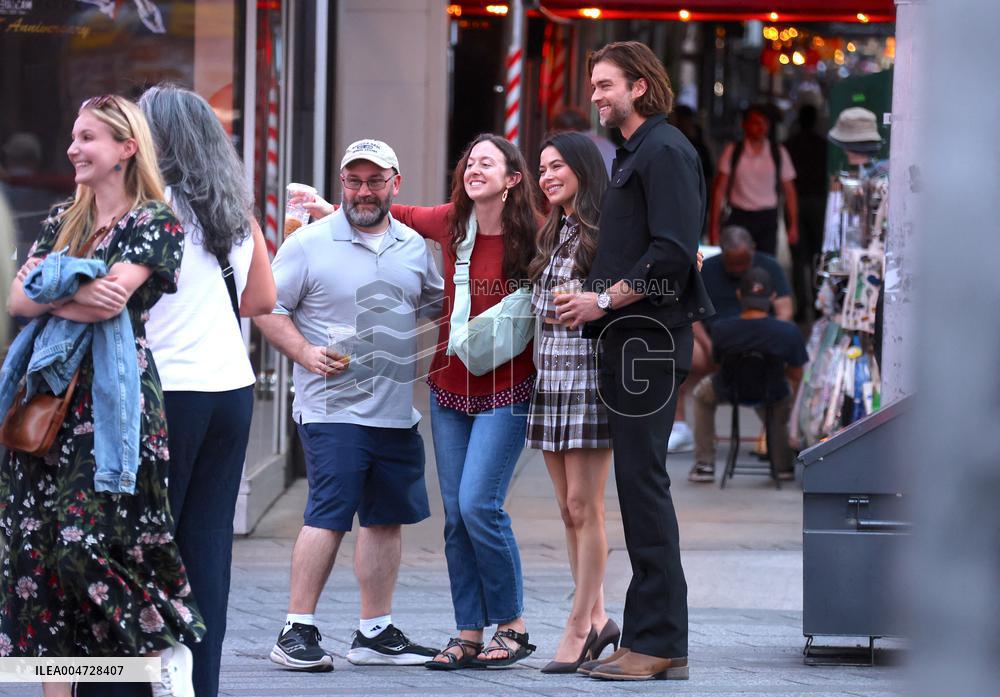 Miranda Cosgrove and Pierson Fode out in Times Square - New York