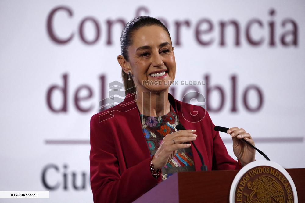 President Claudia Sheinbaum Holds Briefing - Mexico