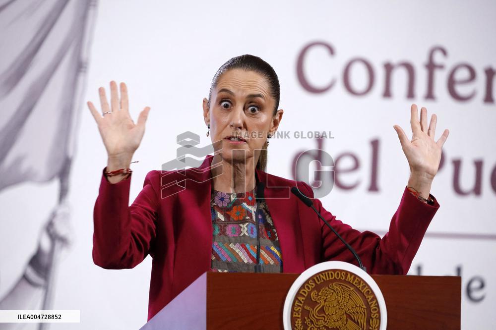 President Claudia Sheinbaum Holds Briefing - Mexico