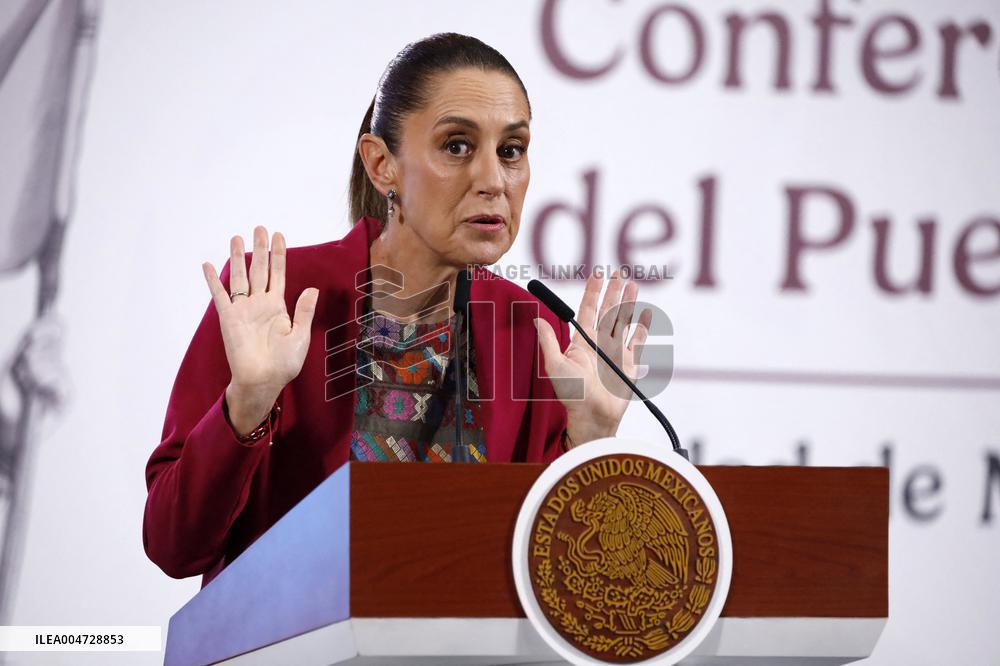 President Claudia Sheinbaum Holds Briefing - Mexico