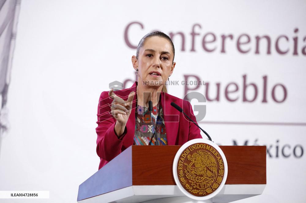 President Claudia Sheinbaum Holds Briefing - Mexico