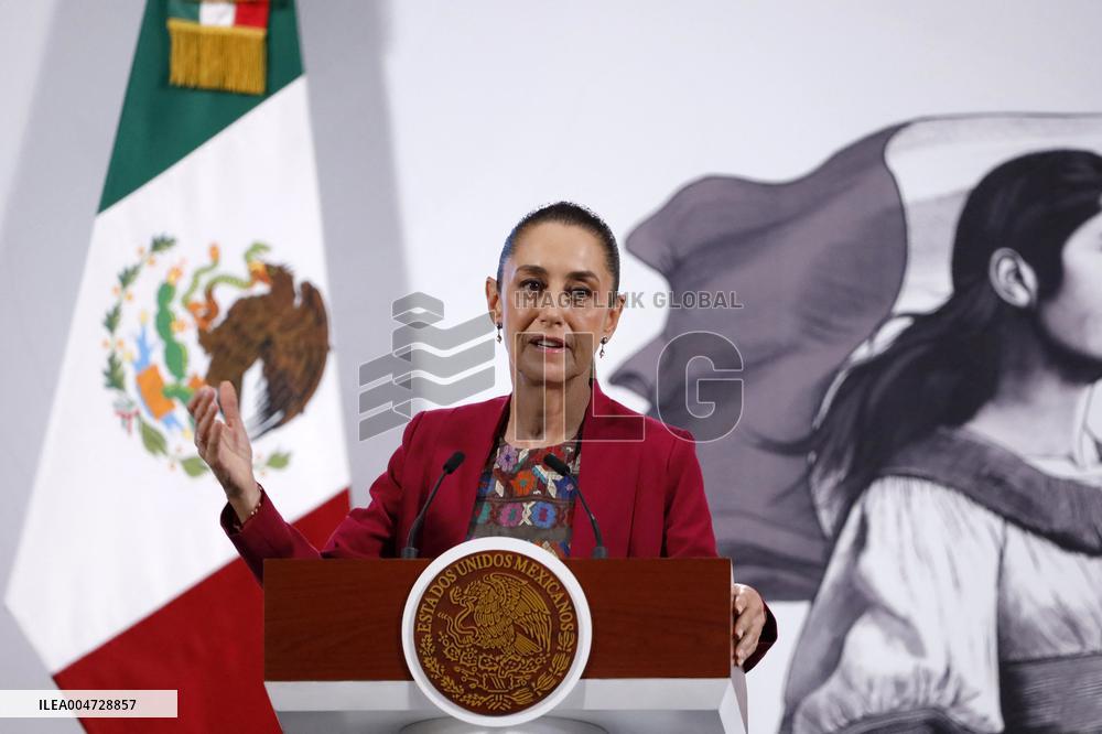 President Claudia Sheinbaum Holds Briefing - Mexico