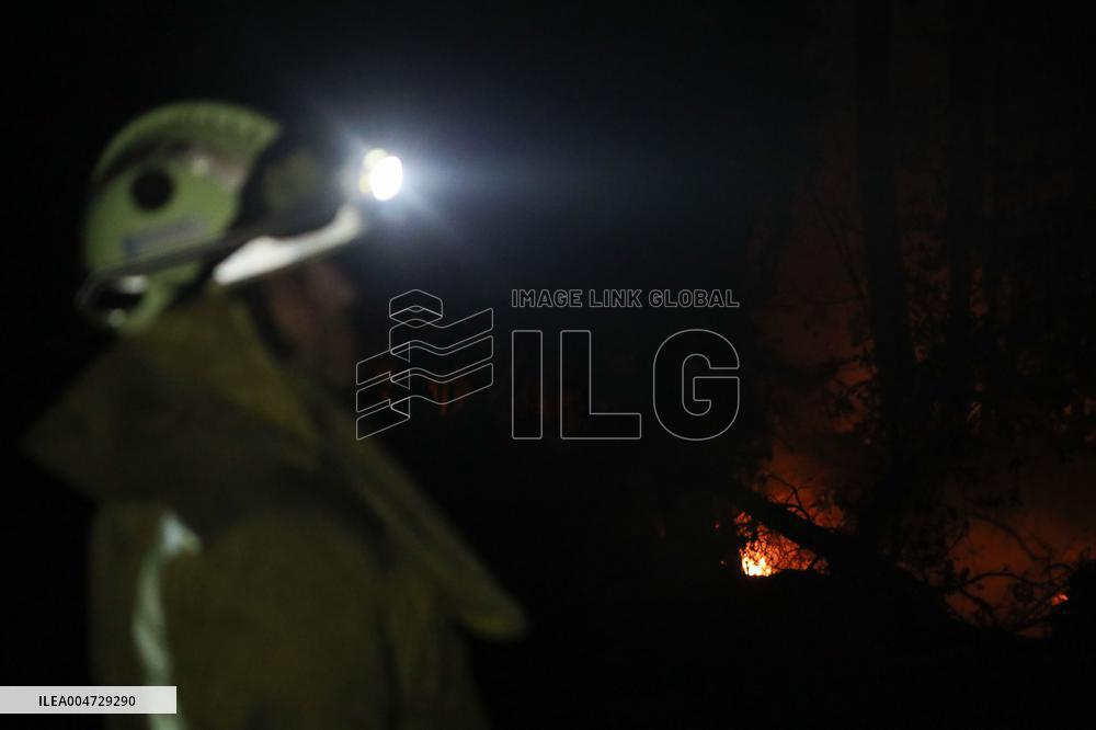 Forest Fire In Panton - Spain