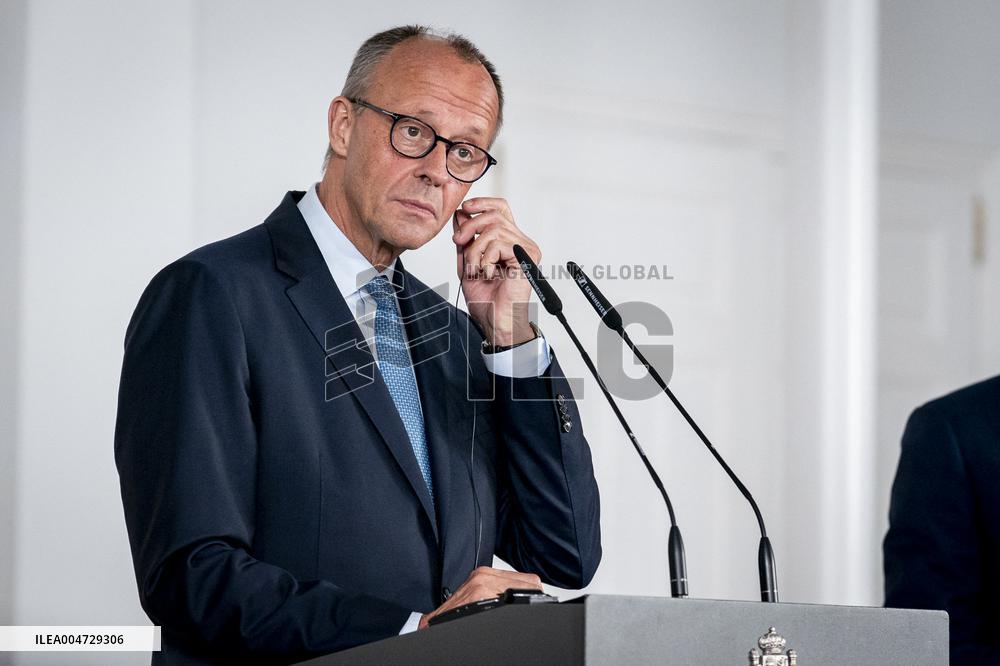 Pedro Sanchez Receives Friedrich Merz - Madrid