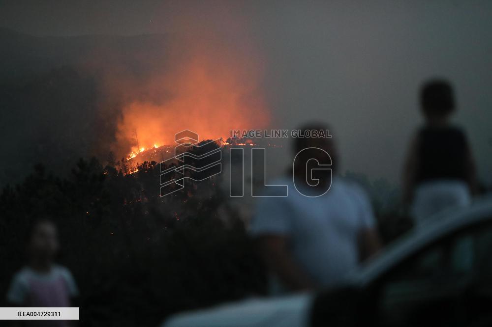 Forest Fire In Panton - Spain