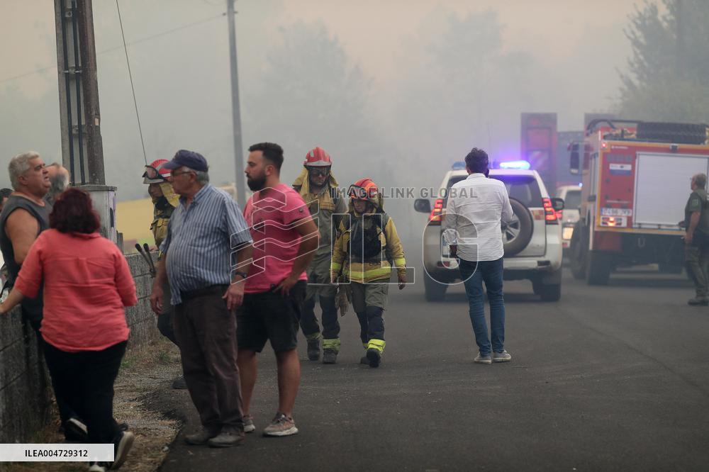 Forest Fire In Panton - Spain