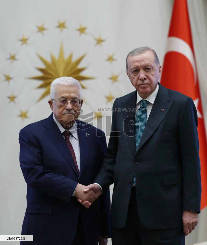 Turkish President Meets Palestinian President - Ankara