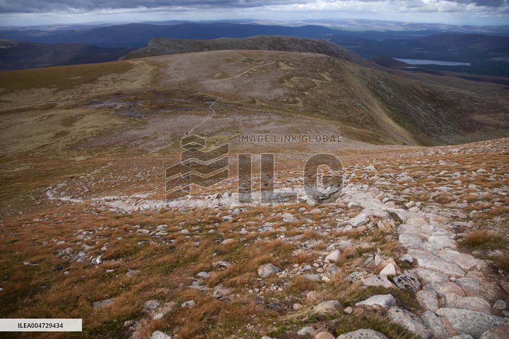 Illustration Scotland Cairngorm Mountain