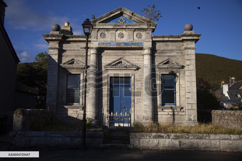 Illustration Scotland Helmsdale Masonic Lodge  St Donan