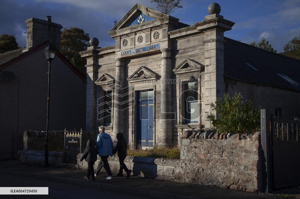 Illustration Scotland Helmsdale Masonic Lodge  St Donan