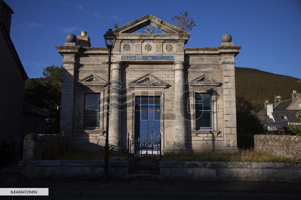 Illustration Scotland Helmsdale Masonic Lodge  St Donan