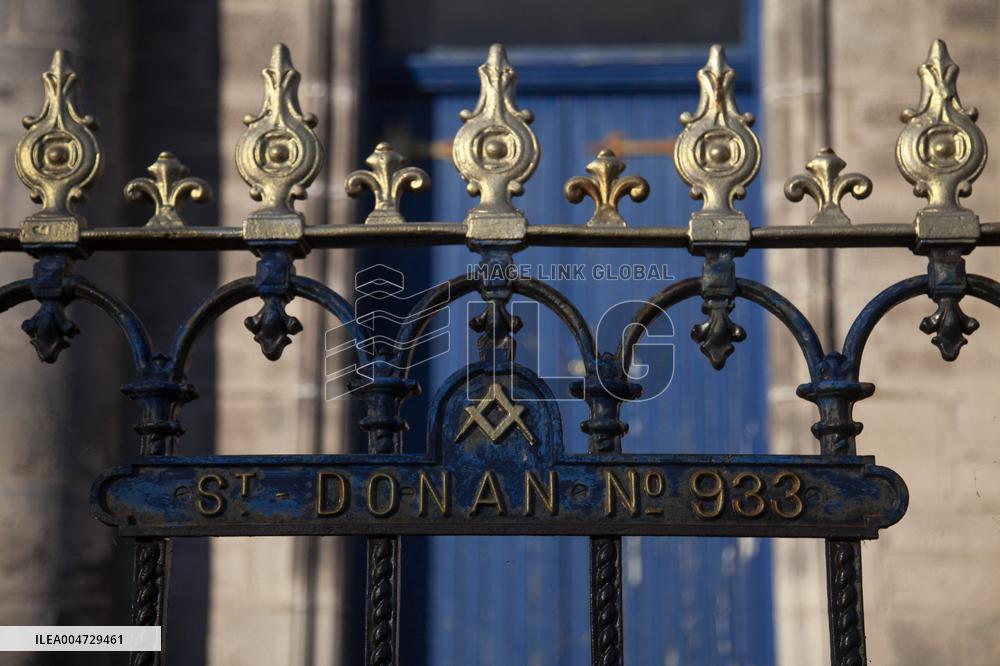 Illustration Scotland Helmsdale Masonic Lodge  St Donan