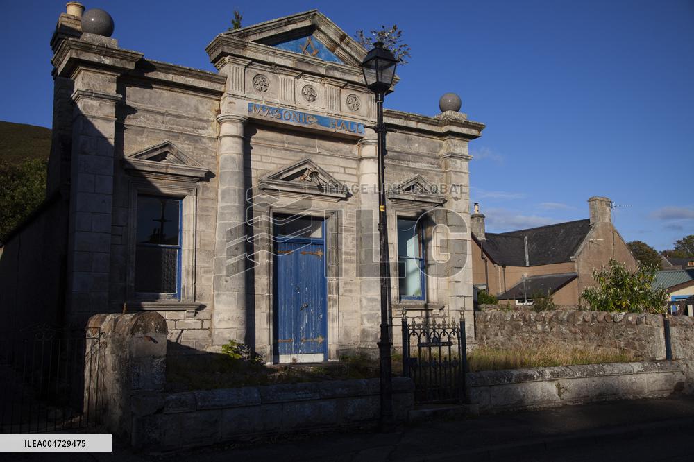 Illustration Scotland Helmsdale Masonic Lodge  St Donan