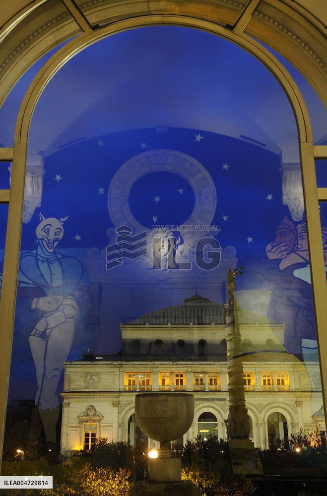THEATRE DE LA VILLE VIEW FROM BAR OF CHATELET TEATER, CHATELET SQUARE, 1 ST AND 4 TH DISTRICT, PARIS (75) FRANCE