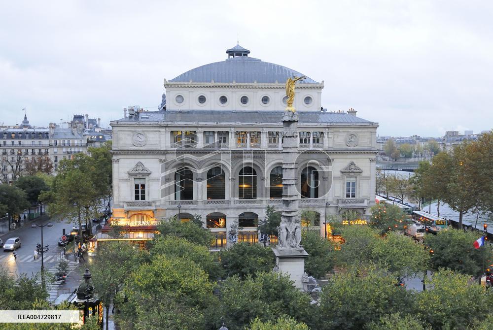 THEATRE DE LA VILLE VIEW FROM CHATELET TEATER, CHATELET SQUARE, 1 ST AND 4 TH DISTRICT, PARIS (75) FRANCE