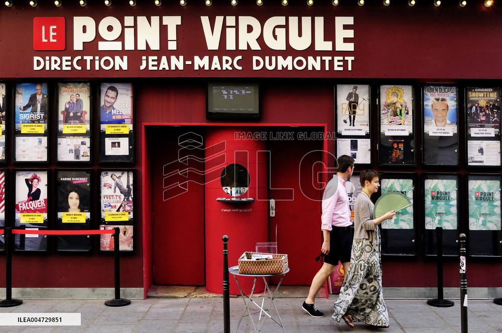 FRANCE, PARIS (75) 4TH ARRONDISSEMENT, LE MARAIS, LE POINT VIRGULE THEATER