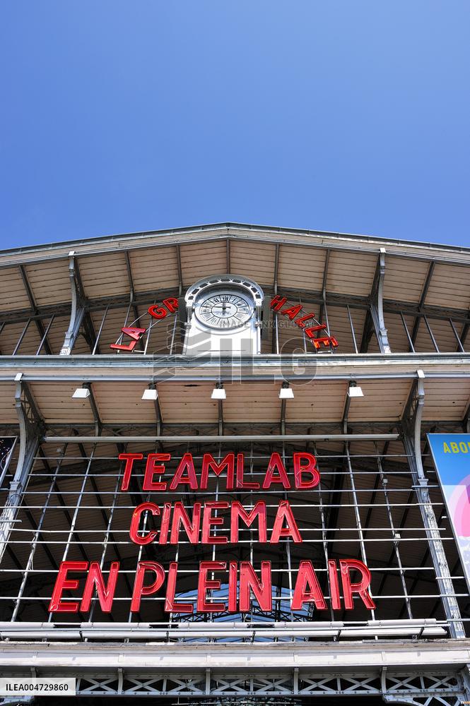 FRANCE, PARIS (75) 19TH ARRONDISSEMENT, PARC DE LA VILLETTE, OUTDOOR CINEMA