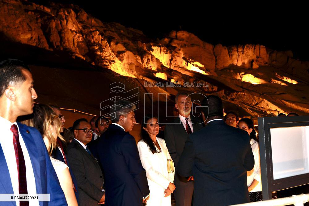Spanish Royal Couple Visits Mortuary Temple Of Hatshepsut - Egypt