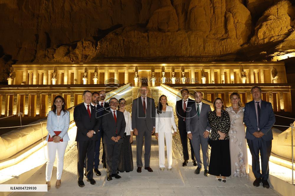 Spanish Royal Couple Visits Mortuary Temple Of Hatshepsut - Egypt